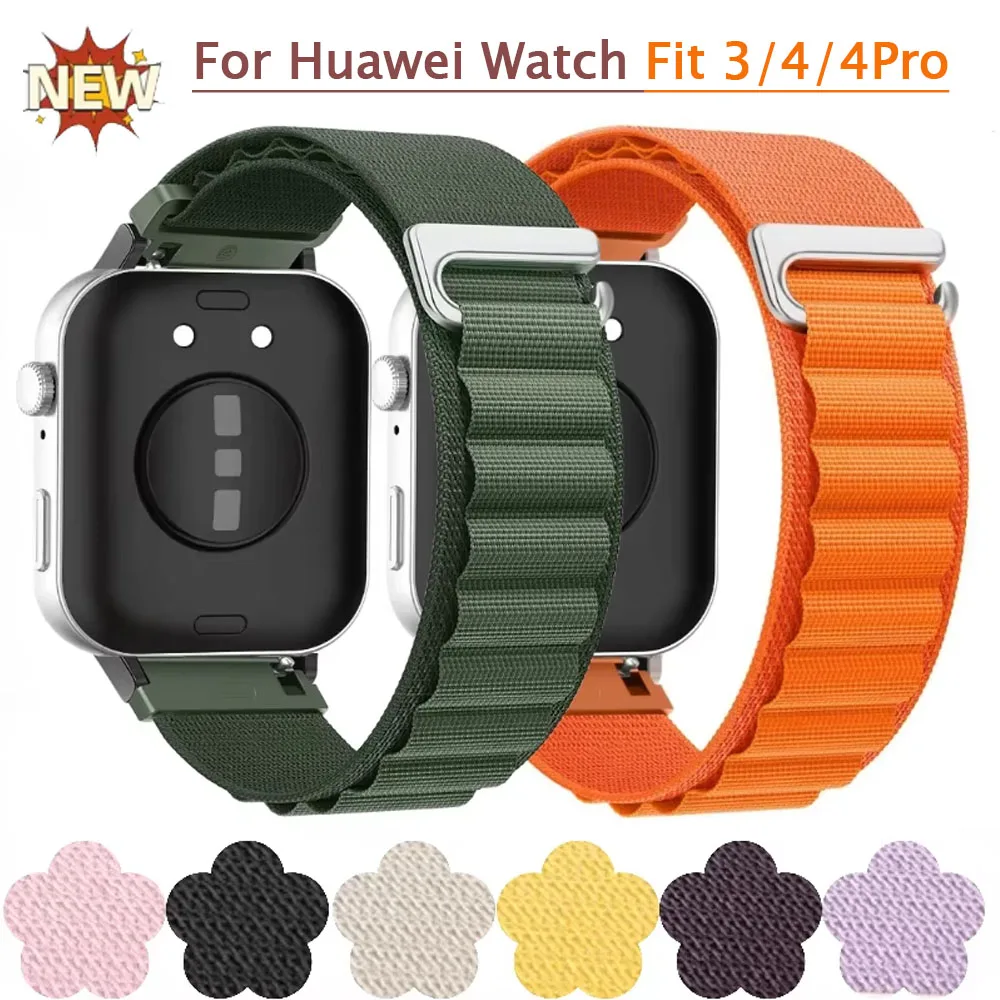 

Alpine Nylon Band for Huawei Watch Fit 3/4/4Pro Comfortable Lightweight Replaceable Wristband For Huawei Watch Fit 3/4 Watchband