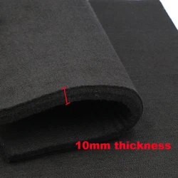 10mm thickness Flame-retardant Black Felt Cloth Pipe Welding Fireproof Heat-insulating Non-woven Fabric Pre-oxidized Fiber ﻿