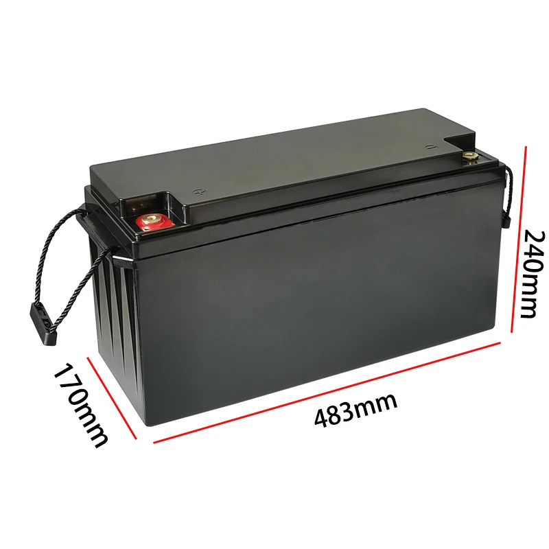 Box Battery Lifepo4 12V 60Ah/80Ah/90Ah/105Ah Battery Storage Box Solar Cell RV Yacht Battery Plastic Enclosure Waterproof Case