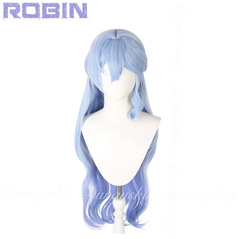 هونكاي: لعبة ستار ريل روبن كوسبلاي مغني هالوفيان مع شعر مستعار طويل فضي وأزرق مع ملابس السباحة البيضاء أزياء تنكرية جميع المجموعة