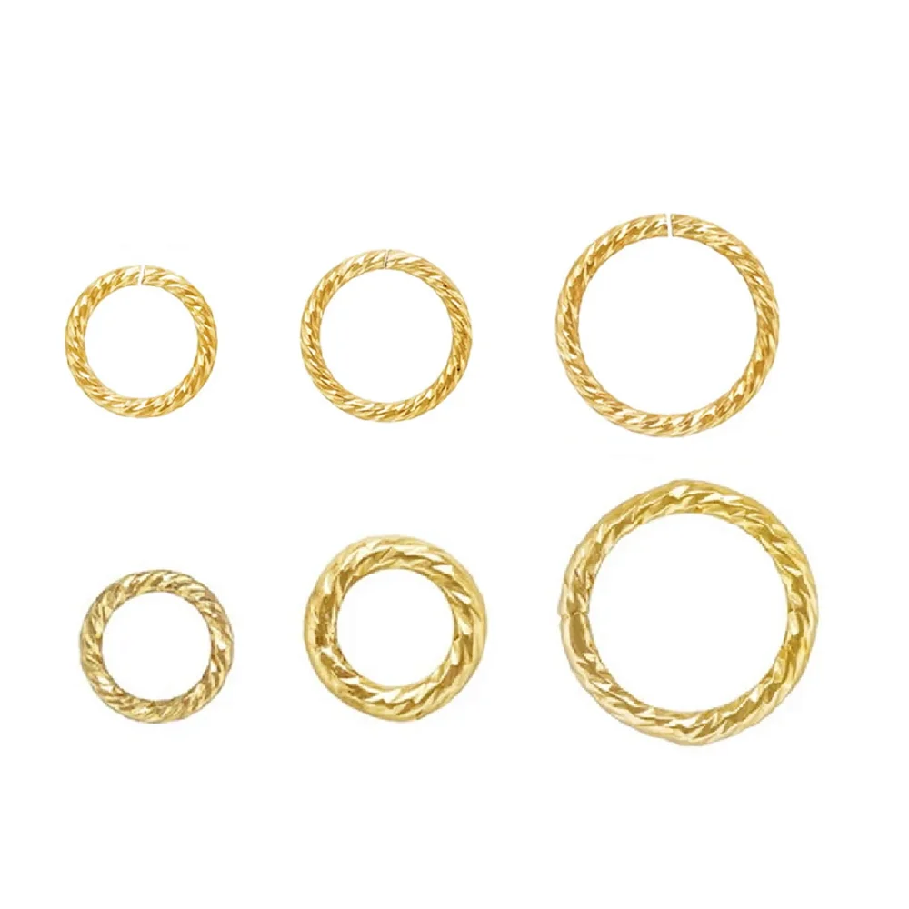 

14K Gold Filled Bulk Sparkle Circle Jump Rings Open or Closed for Jewelry Making