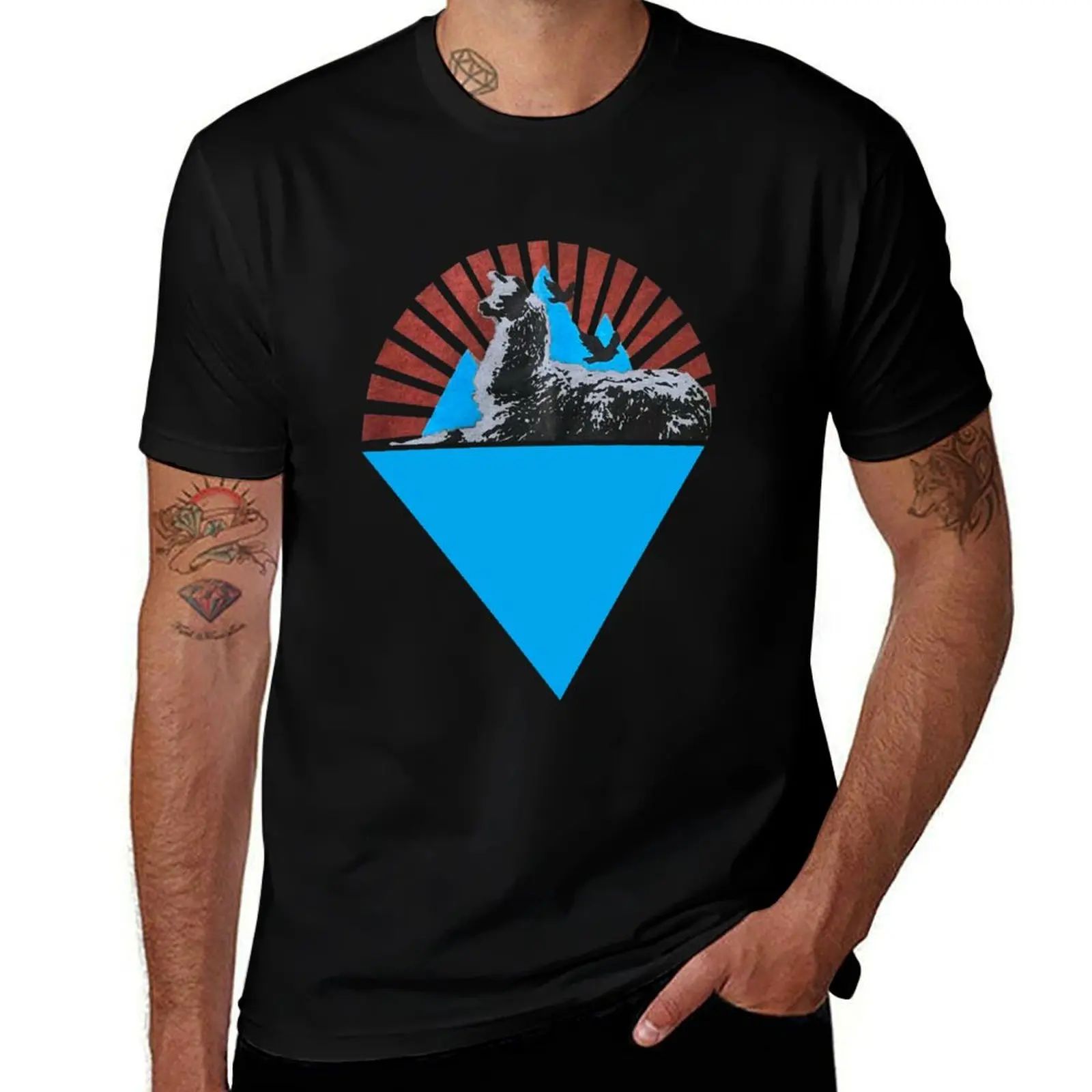 Phish Llamas Under the Stars T-Shirt Soft Durable Cotton T-Shirt