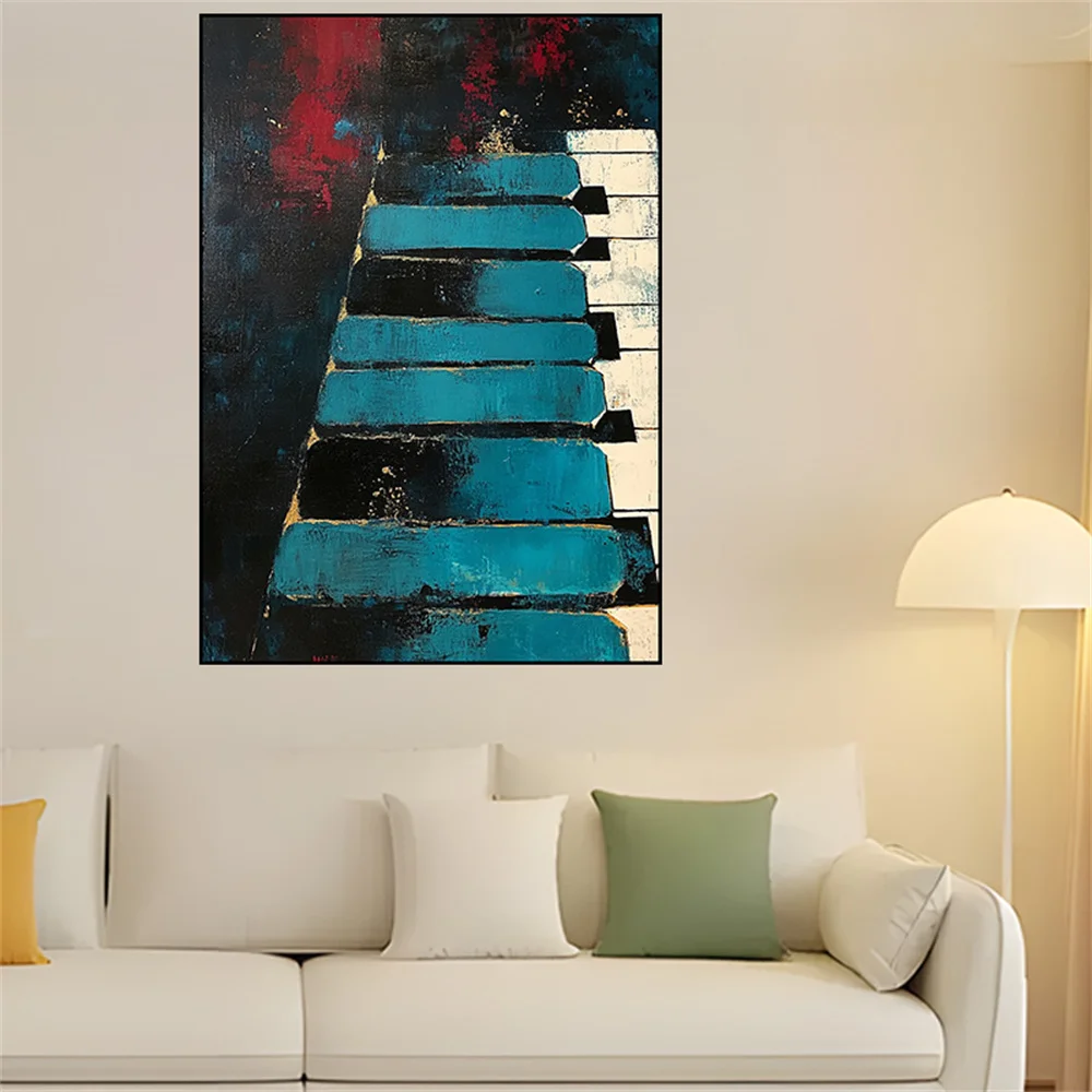 

100% Hand Made Modern Abstract Floral Oil Painting Knife Drawing Flowers Picture Home Decor Wall Art Lotus Pink Canvas Poster