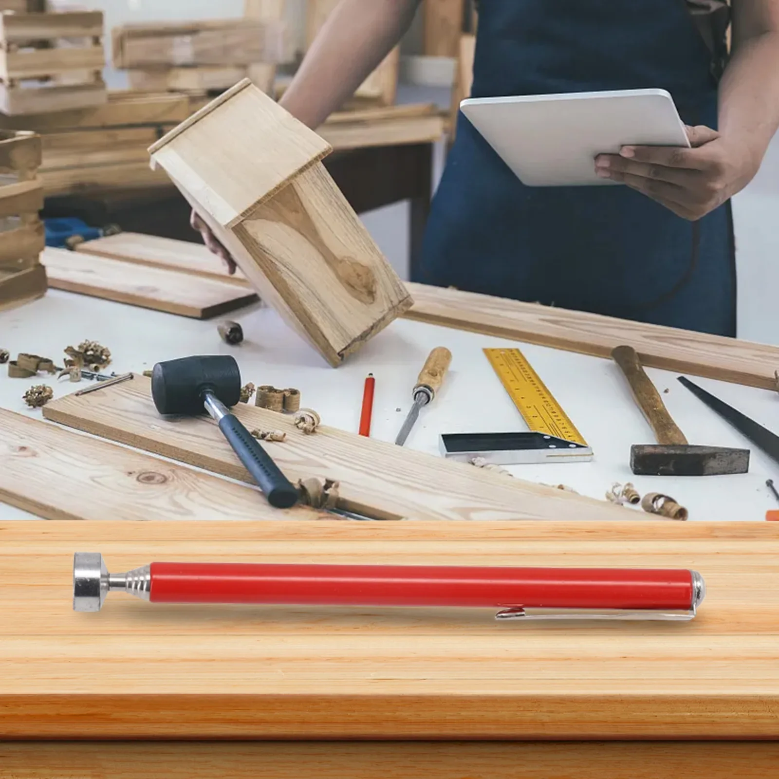 

1pc Telescopic Magnetic Pickup Tools Stainless Steel Magnet Stick Metal Suction Rods Workshop Equipment Hand Tools Accessories