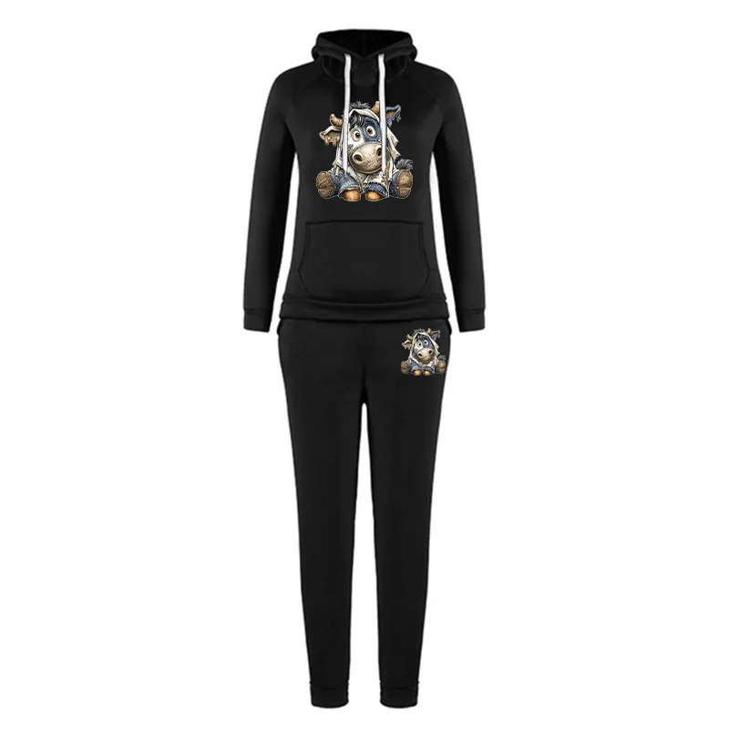 النساء TrackSuit الجمالية مصمم الملابس الخريف الشتاء عالية الجودة هوديس بلوزات Sweatpants ملابس رياضية امرأة السراويل مجموعات