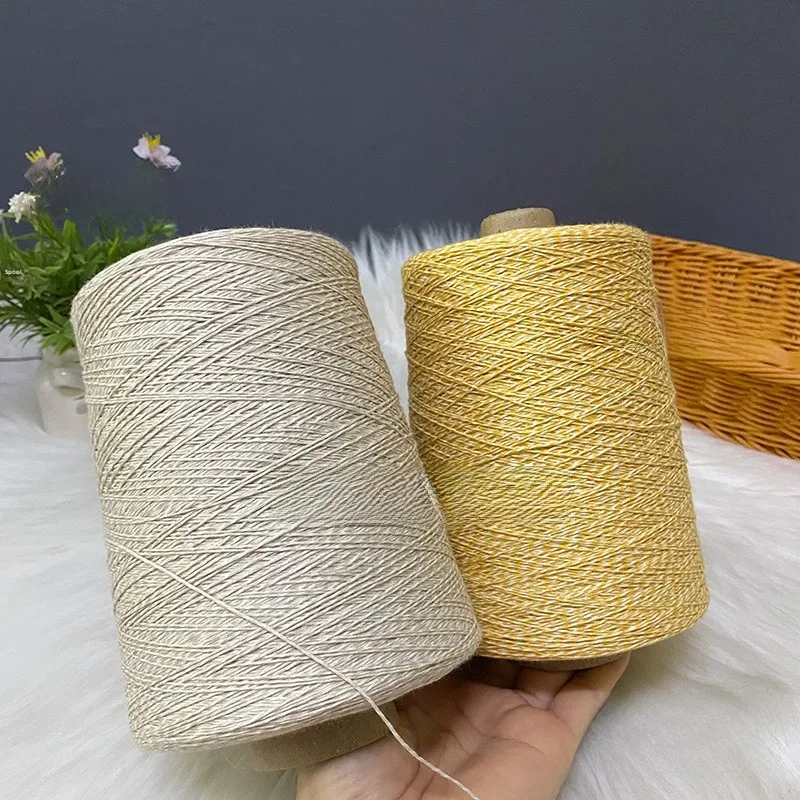 

Кружевная пряжа из чистого хлопка, мягкая ручная вязка крючком, летняя вязаная бирюза для одежды, сумок, бренд «сделай сам», весна 2025, грубая ручная вязка