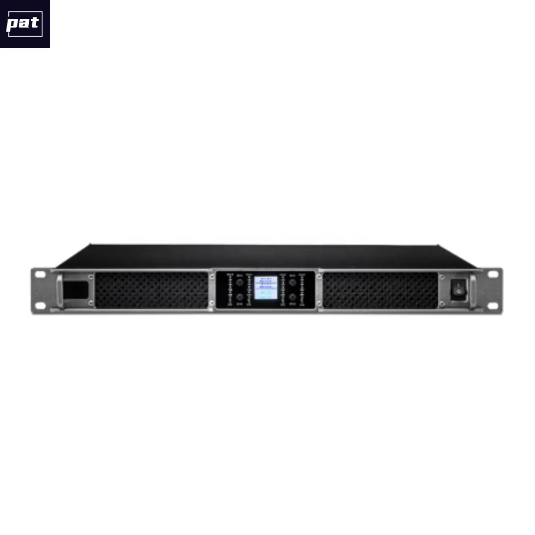 600W 4-Channel 4 Ohm Digital Power Amplifier 1U Metal Durable Portable Eco-Friendly for Home Cinema/Church/Conference