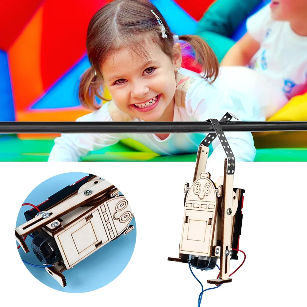 DIY Science Project Kit Multifunctional Electric Rope Climbing Toy Creativity Inspiring Detailed Guide Gifts for Children Adults