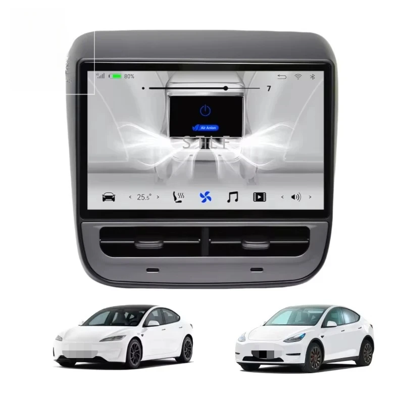

Android 14 Dashboard AC Control Rear Display Model 3 2017-2023 Model Y 2019-2024 Carplay Rear Entertainment