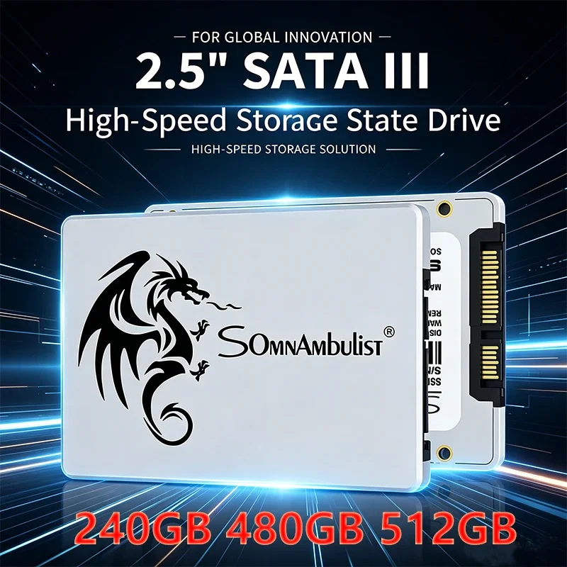 

SomnAmbulist SSD 2.5 64GB 128GB 256GB 512GB for Laptop Desktop Solid State Drive Sata3 120GB 240GB 480GB