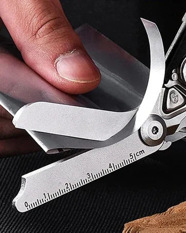 Emergency Scissor with Cutter and Glass Breaker Multifunctional Folding Trauma Scissors Rescue Tool Scissors for Outdoor Camping