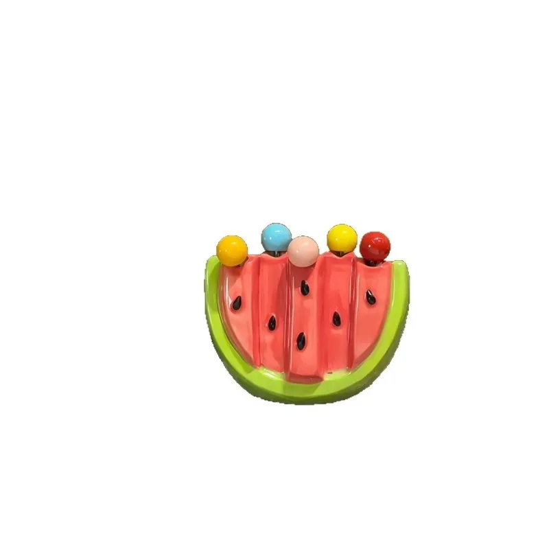 

Watermelon Fruit Fruit Stick Stainless Steel Small Cake Fork Home Cute Creativity