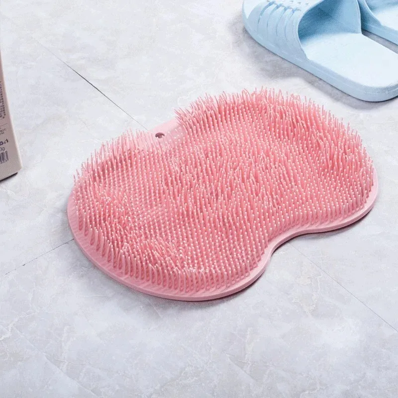Silicone Bath Foot Scrubber with Massage Nodes – Exfoliating & Non-Slip Design
