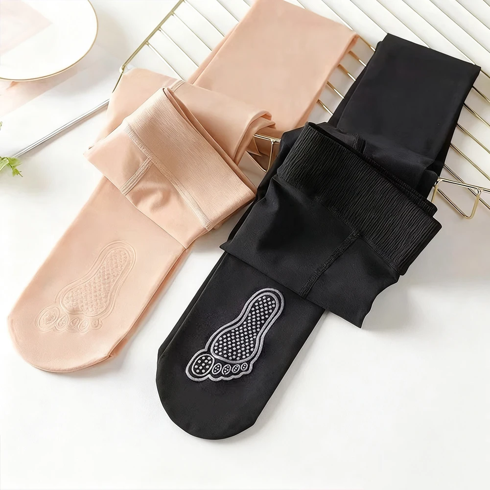 

Women Snagging-resistant Plus High-Elastic Soft Pantyhose Anti-slip Tights Anti-snagging Non-slip Nude Color Plus Size Stockings