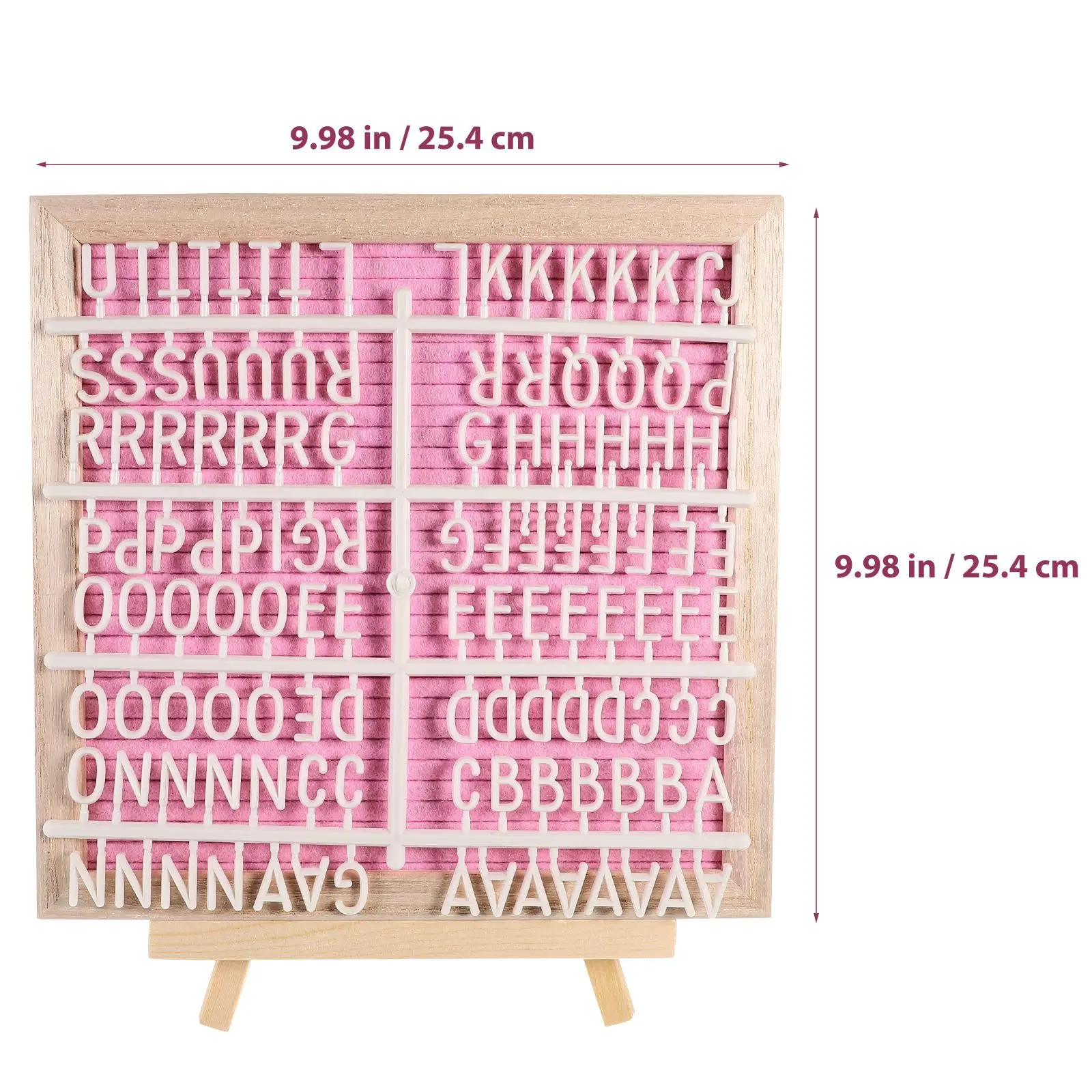 1Pcs Felt Letter Board 240 Letters Double Sided Wooden Frame Message Board Baby Shower Wedding Decor Announcement Display