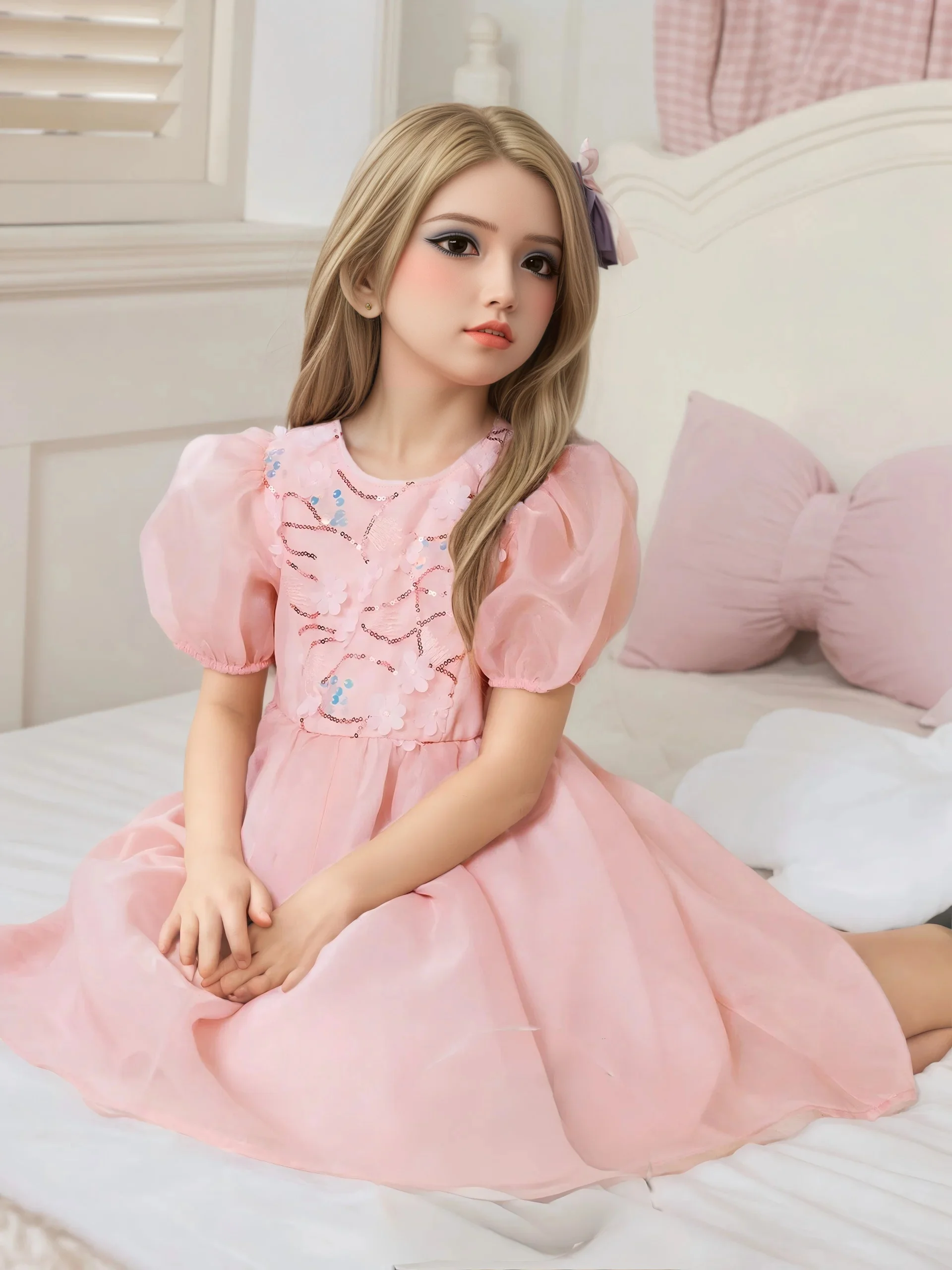 

Реалистичная Коллекционная аниме-кукла из ТПЭ 103 см с шарнирным металлическим скелетом, мягкая на ощупь кожи для реалистичного дисплея и Poseable Ther