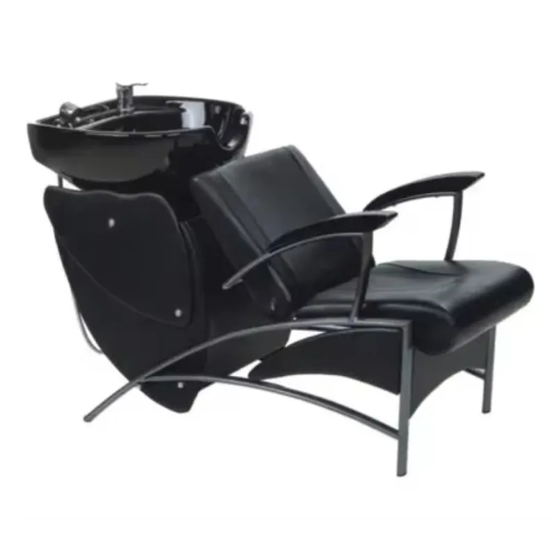 

2025Shampoo Chair Backwash Unit / Shampoo Bowl And Chair Hair Salon Furniture / Salon Gold Shampoo Chairhigh Quality