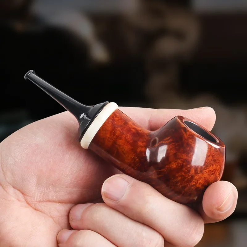 Atmospheric Chamber Heather Wood Apple Scoop, Large Cavity Handmade Play Apple Tobacco Scoop, Solid Wood Pipe Smoking Utensils