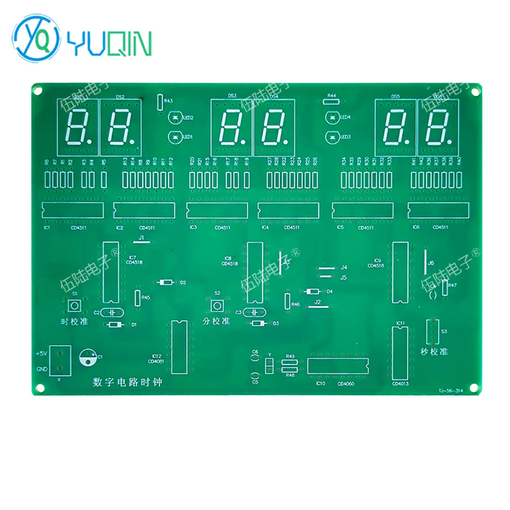 6-bitowy cyfrowy zegar obwodowy DIY zestaw elektroniczny zestaw do samodzielnego montażu i lutowania zestaw części zamiennych zestaw do