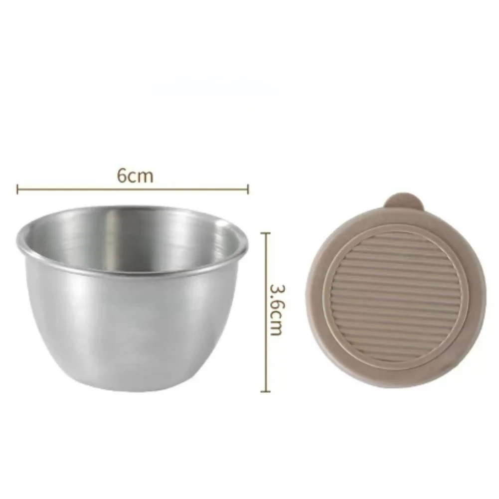 80ml Sauce Container Made from 304 Stainless Steel with Secure Seal Lid for Camping Hiking and Daily Outdoor Activities