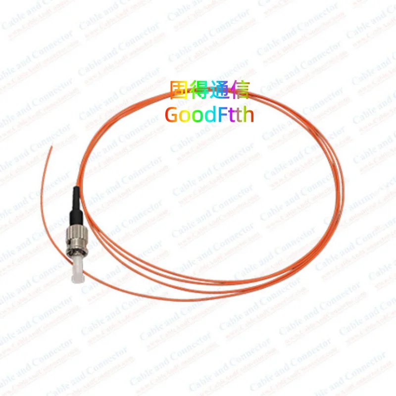 Fiber Pigtail ST 50/125 1G OM2 Simplex 0.9mm Orange Cable 10PCS/Lot GoodFtth
