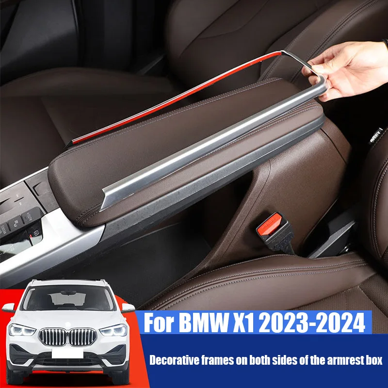 

Decorative frames on both sides of the central control armrest box For BMW X1 iX1 U11 U12 2023 2024 2025