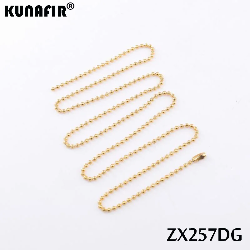 Golden color 1.2mm-3.0mm stainless steel necklace bead chain beaded necklace ball chain fashion jewelry ZX472DG