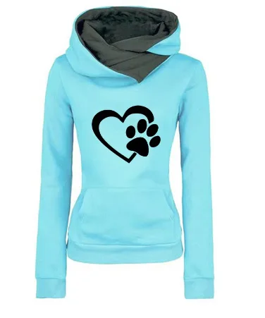 2025, lente en herfst dames zwarte Cat Claw Love heren- en damespaarhoodie met capuchon