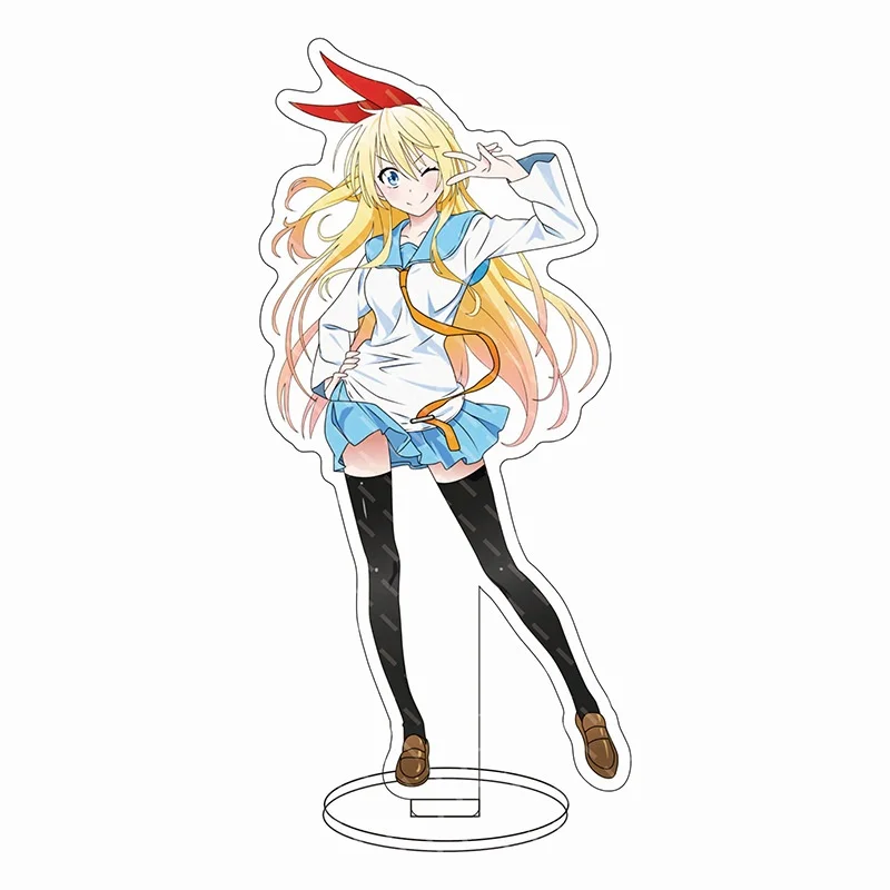 سلسلة مفاتيح من الأكريليك من Anime Nisekoi مجموعة ملابس غير رسمية وديكورات الطاولة والمقتنيات وهدايا الأصدقاء