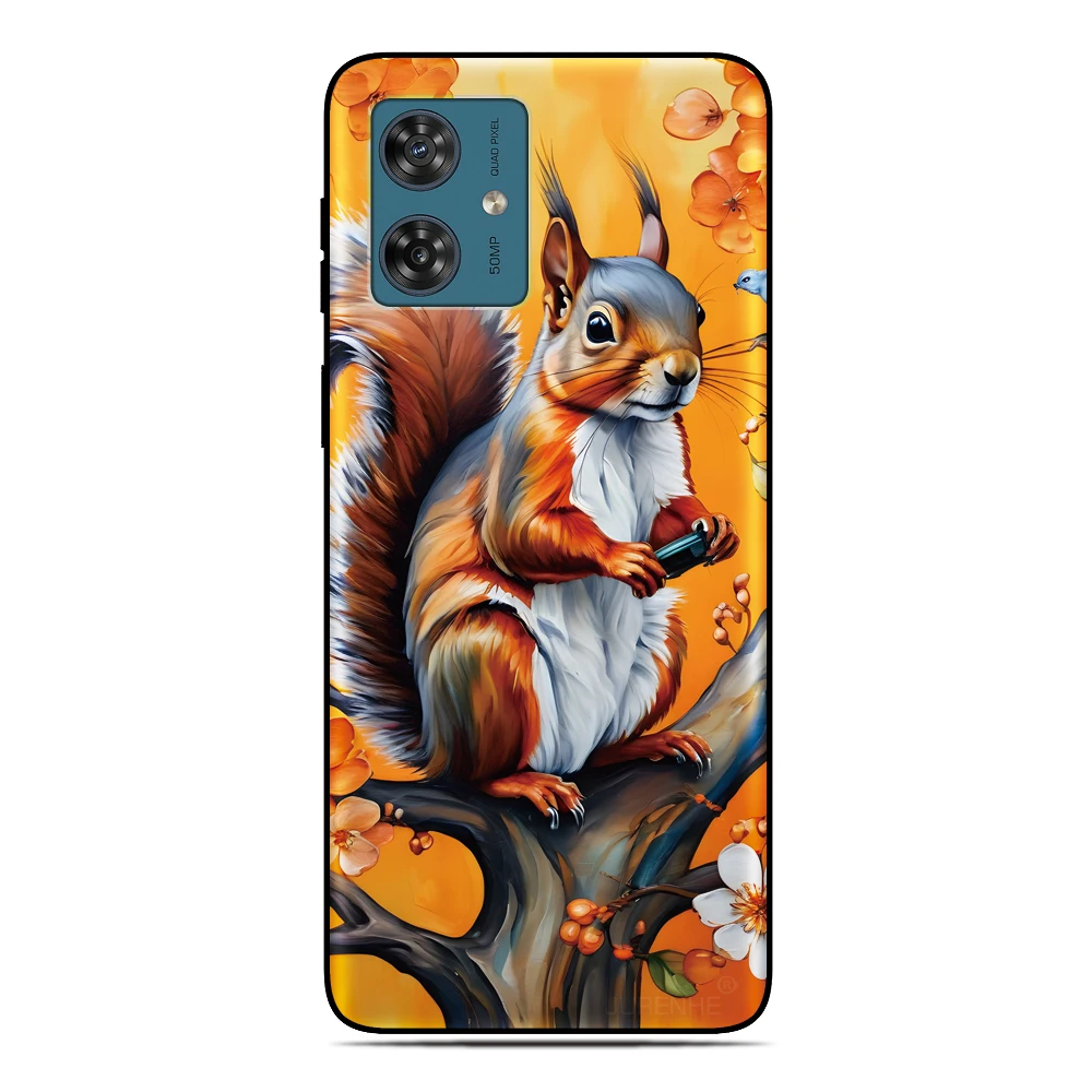 Leuke Eekhoorn Back Cover Voor Oukitel C68 C69 C1 C2 C3 C65 C62 C61 C58 P1 Pro C53 C51 C50 C36 Cubot X100 Note 60 Max 5 Telefoon Case