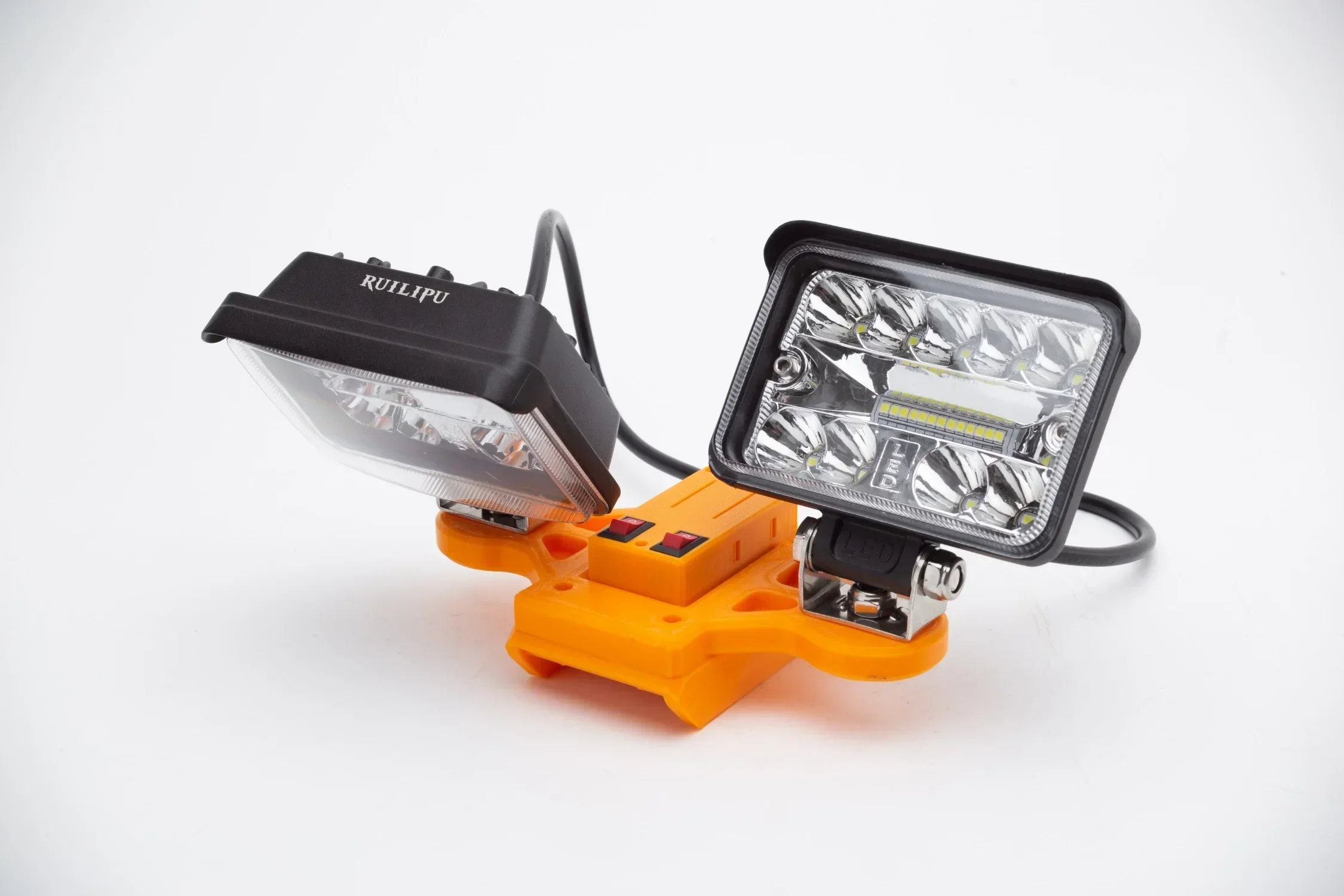 Luz de trabalho LED para bateria de lítio DeWalt 18V com carregamento rápido USB luz portátil para viagens e pesca (sem bateria)