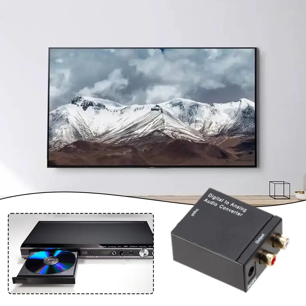 

Цифро-аналоговый аудиоконвертер ЦАП Усилитель Декодер Аудио в Rca Коаксиальный адаптер Конвертер Toslink L/r Оптический аналоговый L4i3