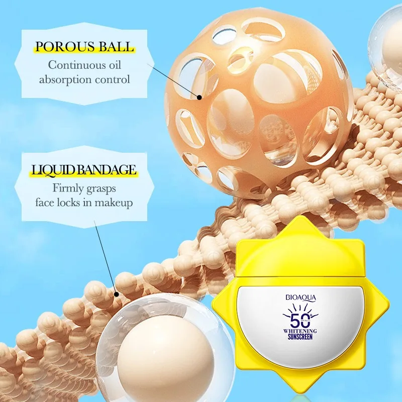 لوشن مبيض واقي من الشمس للحماية من الأشعة فوق البنفسجية ومرطب وخفيف الوزن #4