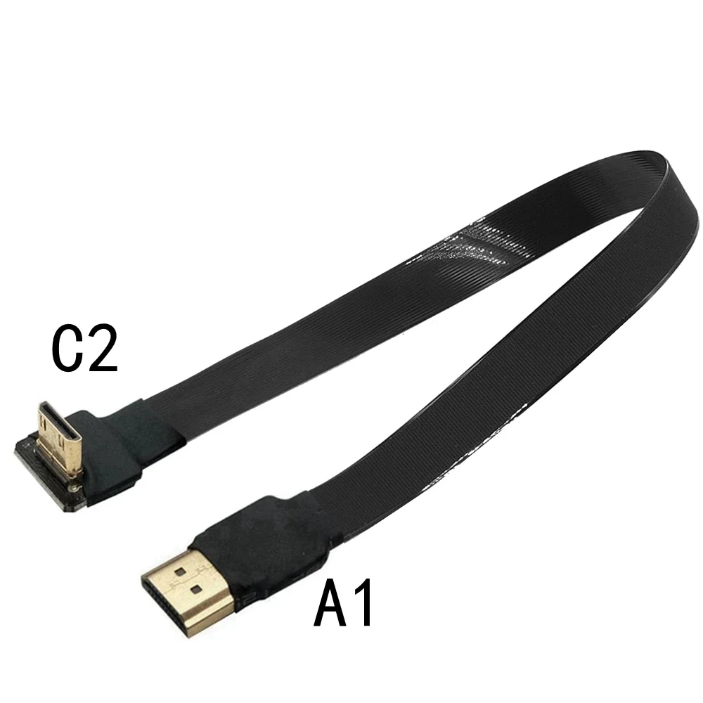 Converting casing MINI HDMI mother head to HDMI high-definition line, ultra-thin FPC soft cable, unmanned aerial vehicle aerial