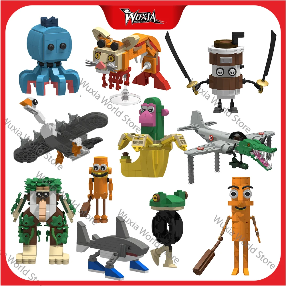 

NEW Tralalero Tralala Funny Shark Collector's DIY Blocks Toys Monster Battle Series Toys Custom Children's Birthday Gifts