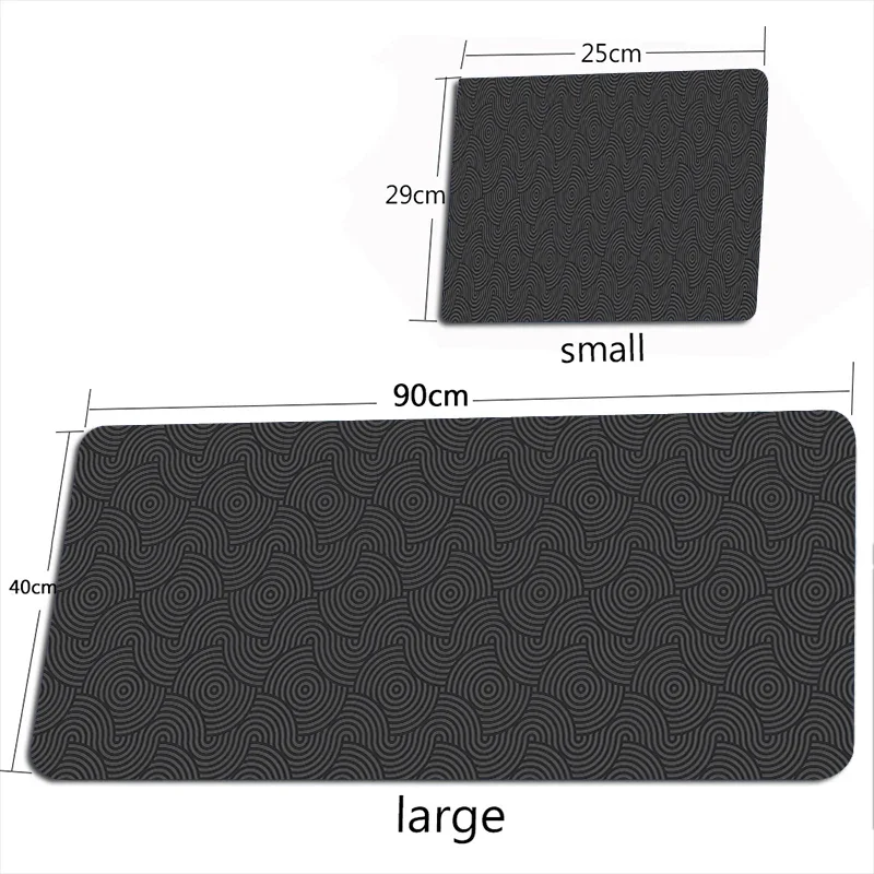 Black Mouse Pad Speed Desk Mat Deep XXL Playmats Mousepad Esports White Gaming Accessories Large Keyboard Rugs for Dedales Gamer