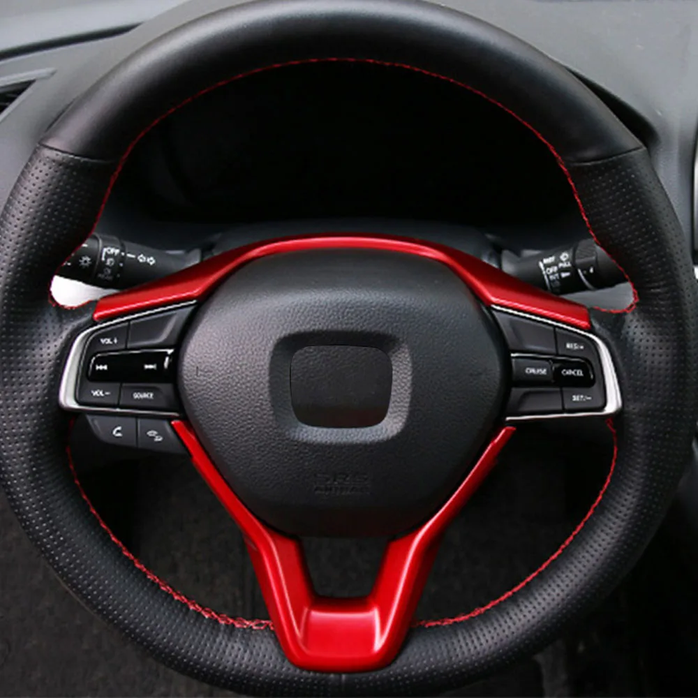 Autocollant de couverture de volant de voiture pour Honda Accord 10ème génération INSIGHT 2018 2019-2022 City 2020-2022, accessoires de style automobile