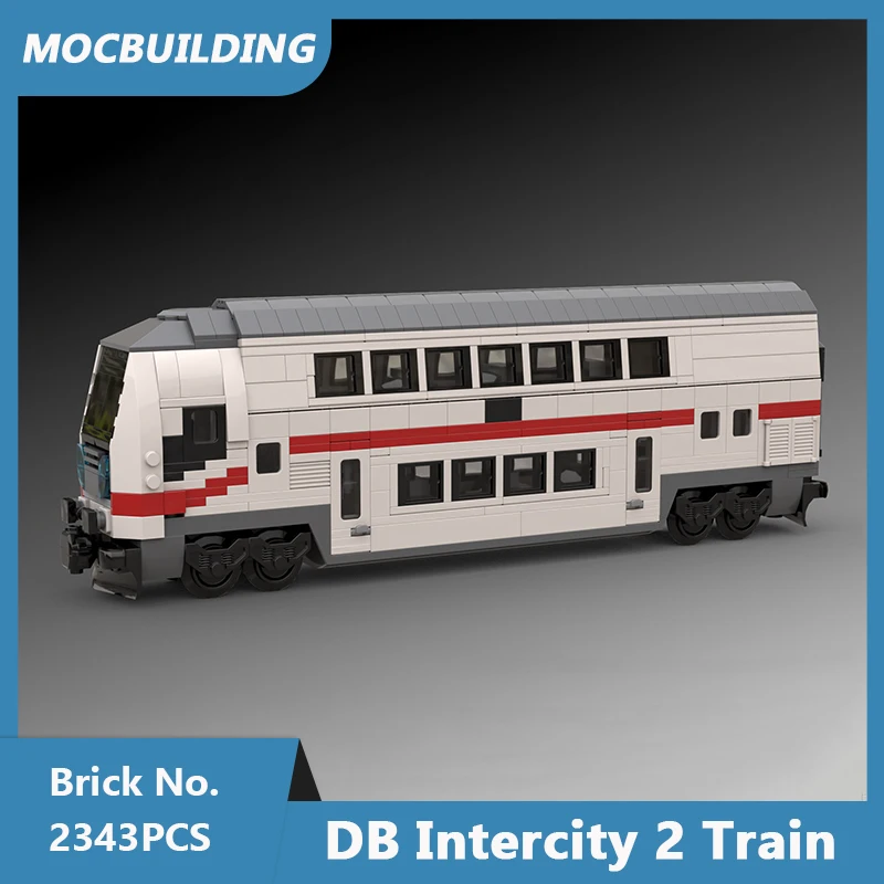 MOC Building Blocks DB Intercity 2 Train Model DIY Assembled Bricks Transportation Educational Creative Toys Gifts 2343PCS