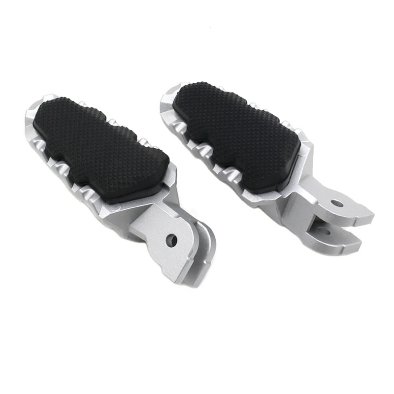 

Motorcycle Footrest Foot Pegs Pedals For DUCATI HYPERMOTARD 821 Multistrada MTS 950 1260 1200 Replacement (Silver )