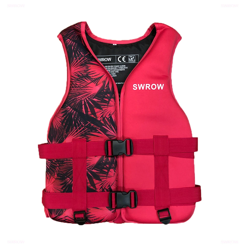 Neopreen reddingsvest voor volwassenen en kinderen, watersport, drijfvermogen, reddingsvest, zwemvaren, motorboot rijvest, drijvend