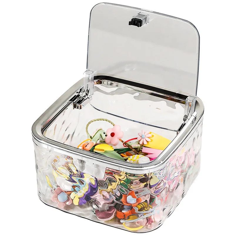 Hair Accessory Storage Box   Transparent Acrylic Portable Storage Box Girl Hair Rings Hair Clips Organizer Box