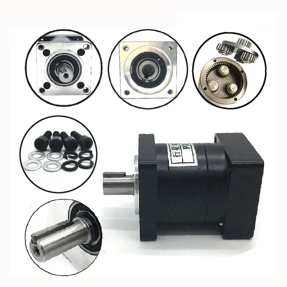 Nema23 Planet Reducer 57 Stepper Moto Planetary Gearbox per Nema 24 Motore Brushless 60 Servo 3:1,5:1,10:1~216/1 Parti CNC