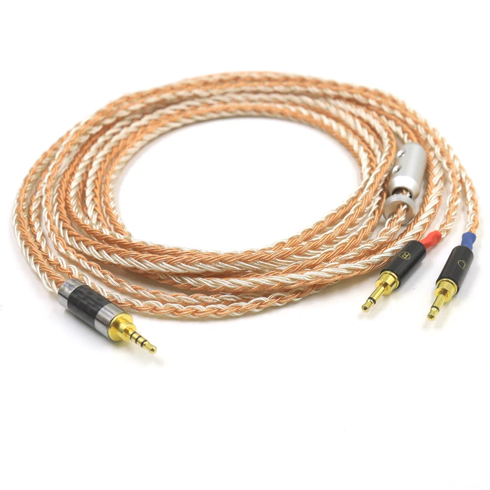 16 Core ชุบเงินผสม Braided หูฟังสายอัพเกรด forSonus Faber PRYMA Sivga Oriole SV021 1MORE H1707 Monolith M1060C