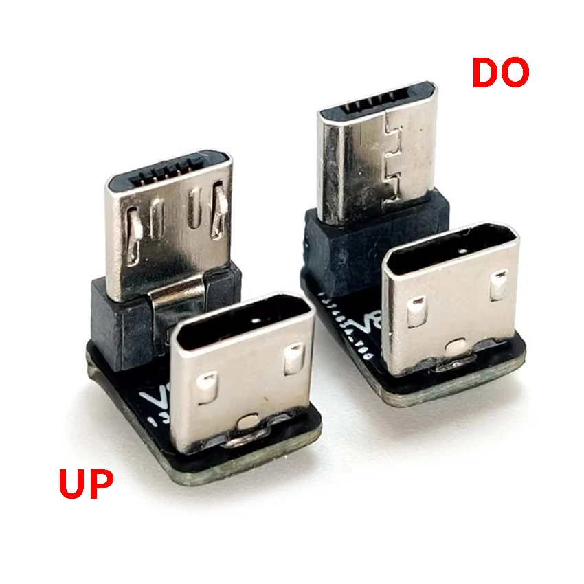 UP and DO U-bend 90 degree Android phone micro USB universal data cable smartphone charger adapter