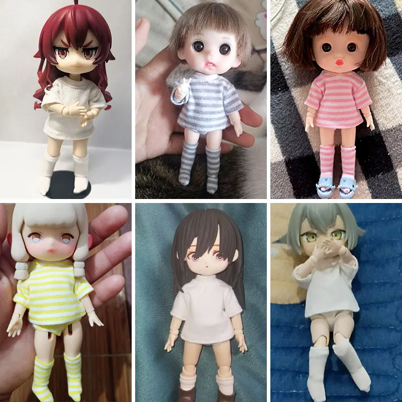 Ob11 Trim bottom GSC bottom top YMY baby clothes doll top 1/12 BJD dot top clothes doll accessories