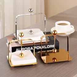 Stainless Steel Tissue Napkin Paper Serviette Dispenser Table Paper Towel Holder Kitchen tissue box Home Restaurant Party Decor