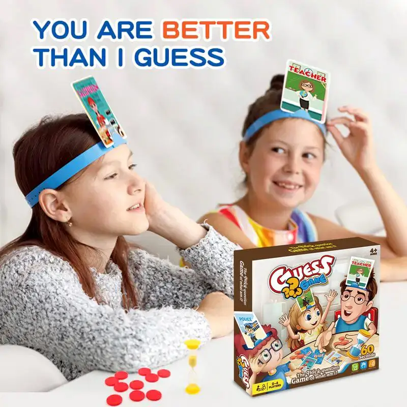 Picture Guessing Board Game Quick Question Picture Guessing Game Portable Travel Game Guess Family Game Parent-Child