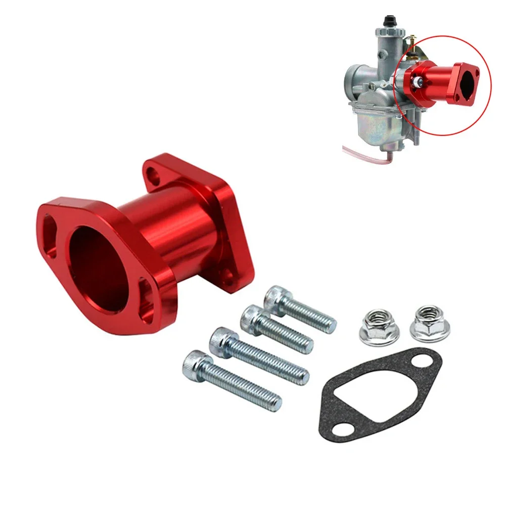 

Part Adapter Red 1pc Accessories Blue CNC Connector Engine For VM22 PZ19 PZ26 Carb Intake Manifold Tool Brand New