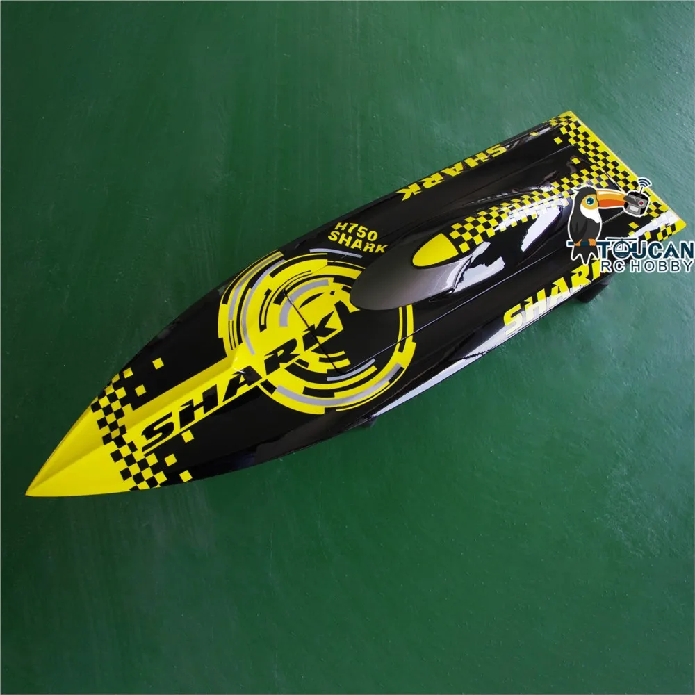 ตัวเรือ H750 RC ทาสีสำเร็จรูป สำหรับโมเดลเรือแข่งไฟฟ้า โครงการ DIY สำหรับผู้เล่นขั้นสูง ผู้เชี่ยวชาญ ไม่มีมอเตอร์หรือ ESC ให้มาพร้อม
