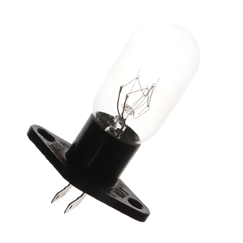 

4.8mm Socket With Bent Foot 220V 15-20W Microwave Oven Bulb Refrigerator Lighting Bulb With Holder Replacement Light Bulb